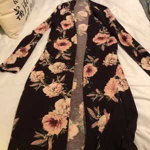 Long sleeved Floral Cardigan